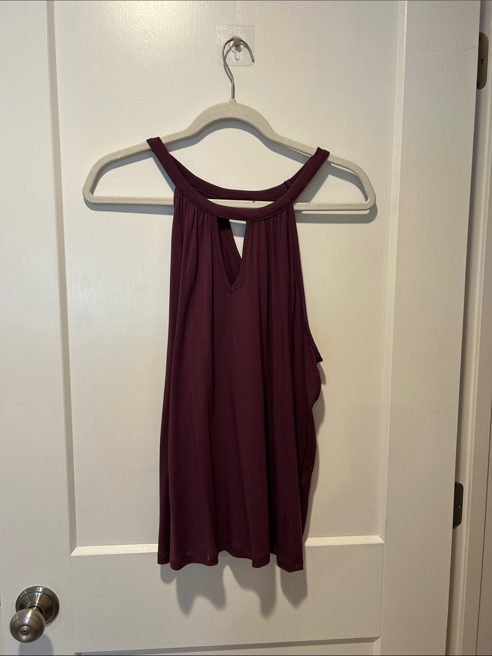 Market & Spruce Plum Keyhole Halter Tank